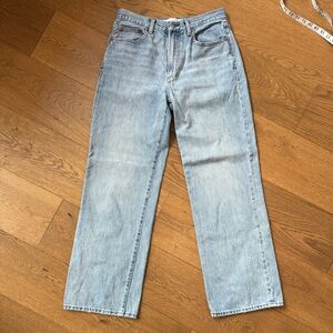 Denim Forum The Farrah Hi-Rise Wide Leg Jean - Size 28 - EUC - Light Blue Wash